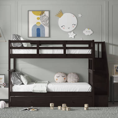 Kean twin over twin bunk deals bed harriet bee bed frame